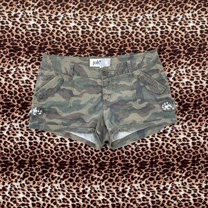 y2k camouflage micro shorts